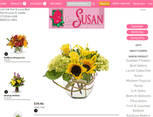 Tablet Screenshot of flowersbysusan.com